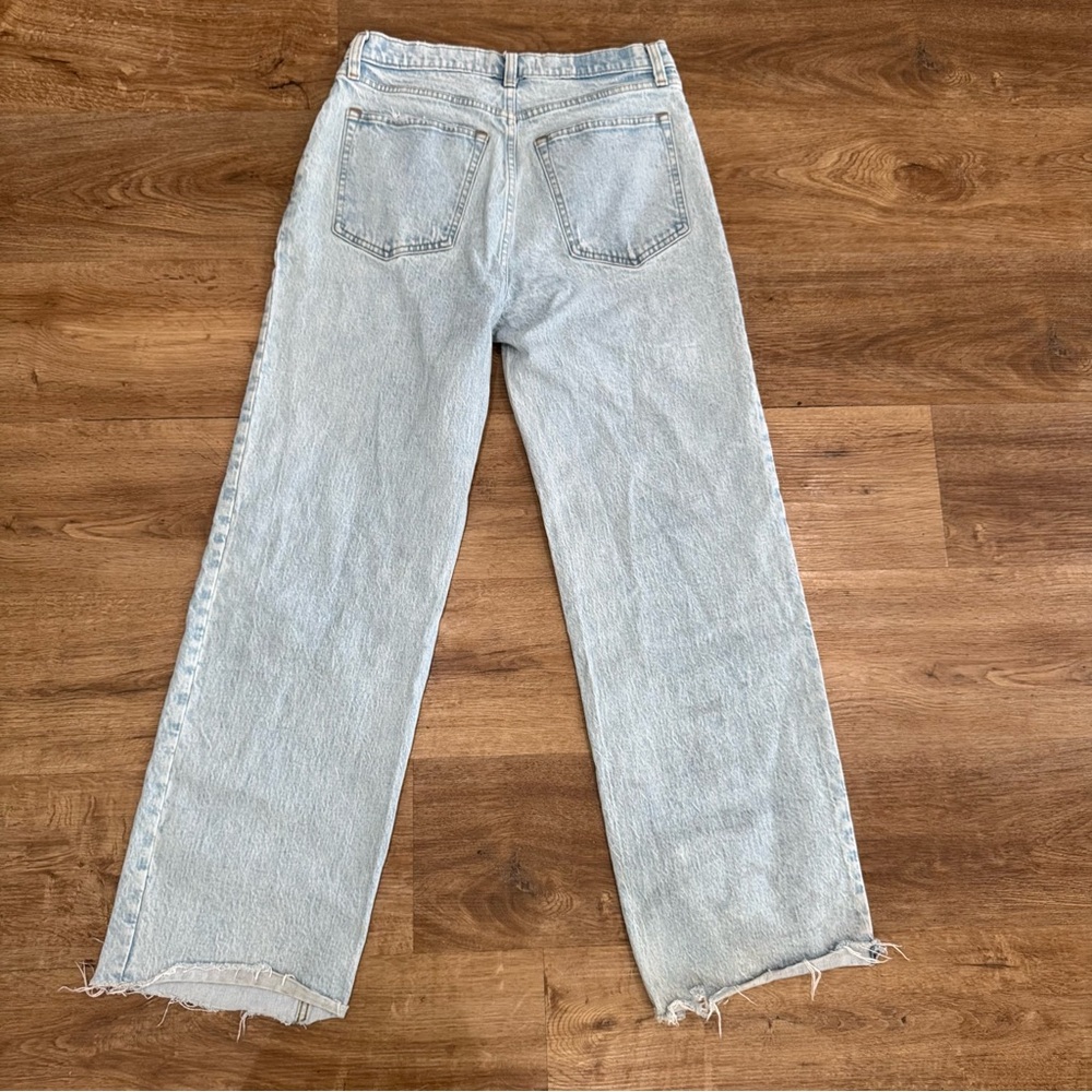 Abercrombie & Fitch Light Blue Straight Leg Jeans - Picture 5 of 6